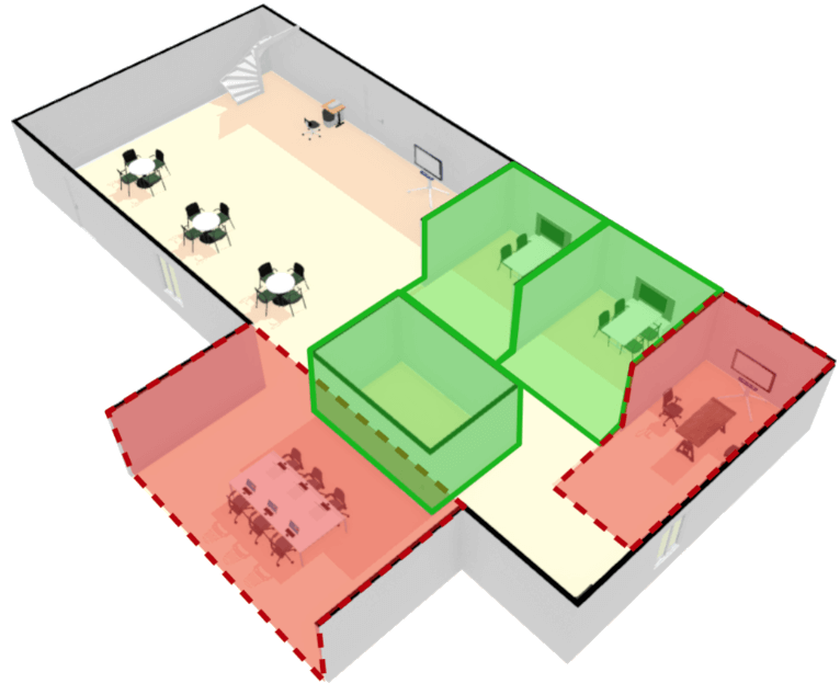 Meeting room and desk scheduling