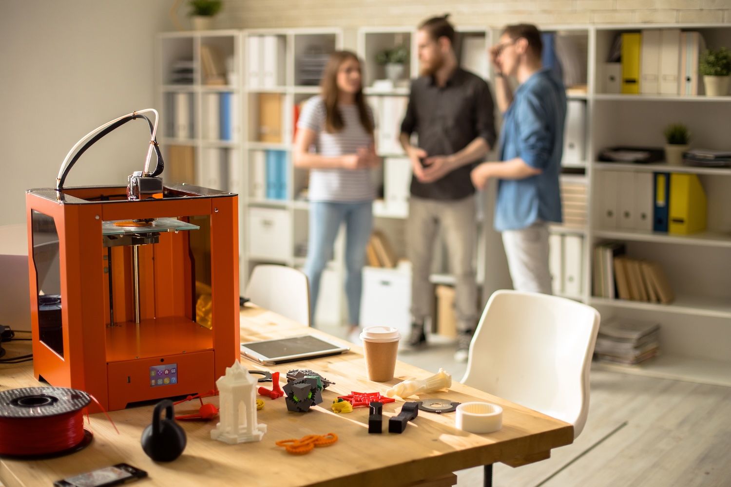 3D printer on a table